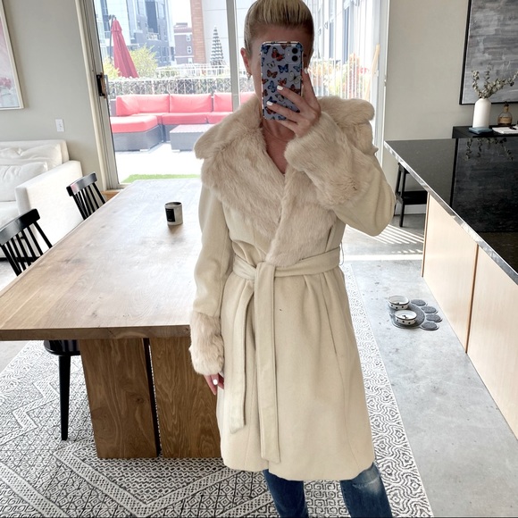 bebe wool coat